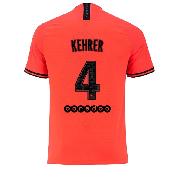 Camiseta Paris Saint Germain NO.4 Kehrer 2ª Kit 2019 2020 Naranja